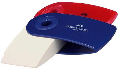 GOMA de BORRAR FABER-CASTELL SLEEVE MINI con FUNDA
