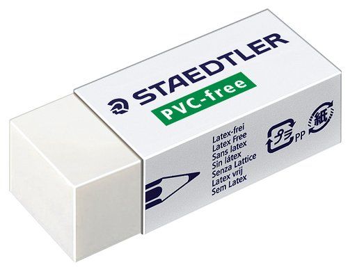 GOMA de BORRAR STAEDTLER 525 PVC FREE  (ud.)