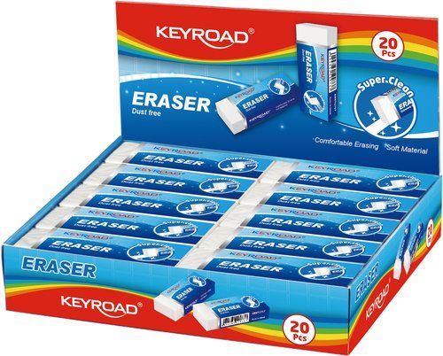 GOMA de BORRAR KEYROAD SURTIDO EXPOSITOR de 20