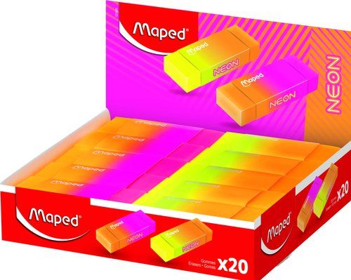 GOMA de BORRAR MAPED NEON EXPOSITOR de 20