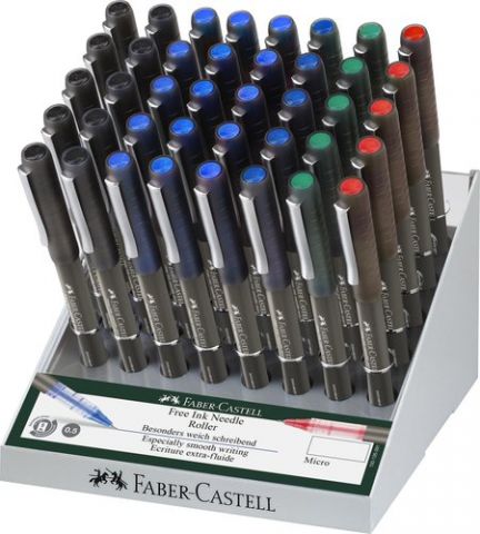 ROLLER T.LIQ. FABER-CASTELL MICRO 0,5 mm EXPOSITOR