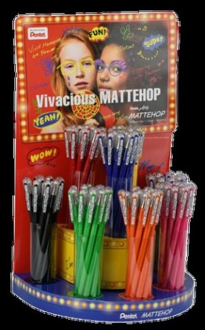 ROLLER GEL PENTEL MATTEHOP COLORES VIBRANTES EXPOS