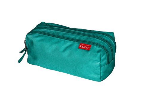 PORTATODO ENRI 3 CREMALLERAS VERDE AZULADO