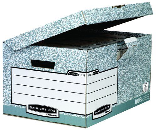 CONTENEDOR FELLOWES TAPA FIJA GRIS