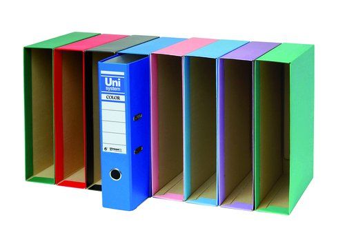 CAJA ARCHIV.UNISYSTEM Fº 86mm ROJO