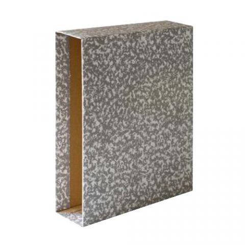 CAJA ARCHIV. OLEF Fº 82mm JASPEADO GRIS