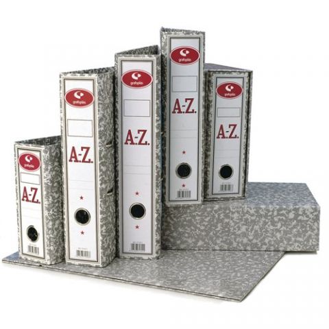 CAJA ARCHIV. 4º NATURAL 82mm GRIS