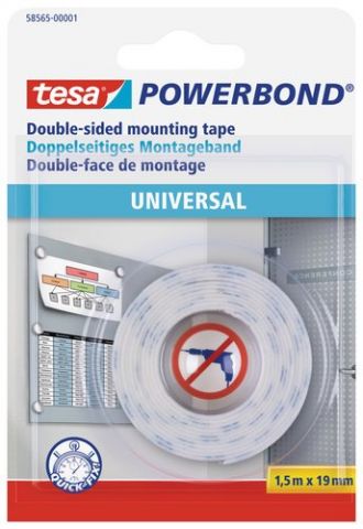 CINTA DOBLE CARA TESA 1,5x19 UNIVERSAL