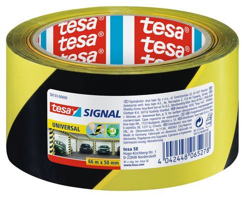 ROLLOS SEGURIDAD 66X50 MM. BICOLOR NEGRO