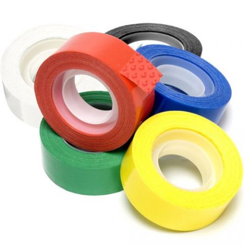 CINTA ADHESIVA FIXO COLOR rollo 33x19 AMARILLO