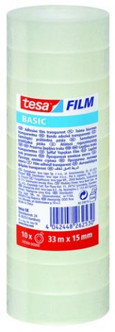 CINTA ADHESIVA TESA BASIC TRANSPARENT rollo 33x15