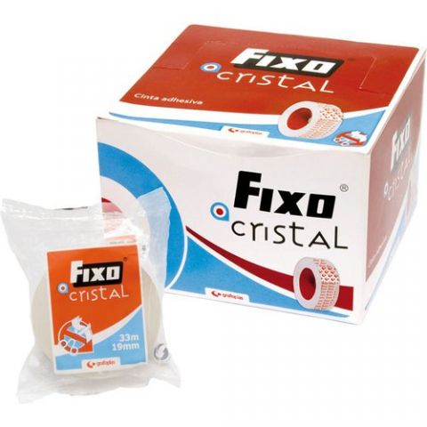 CINTA ADHESIVA FIXO CRISTAL rollo 33x19