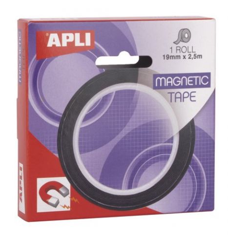 CINTA ADHESIVA APLI MAGNETICA 2,5m x19 m