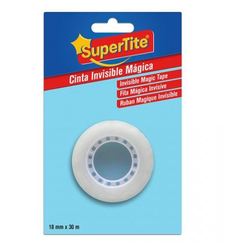 CINTA ADHESIVA SUPERTITE INVISIBLE MAGICA rollo 30