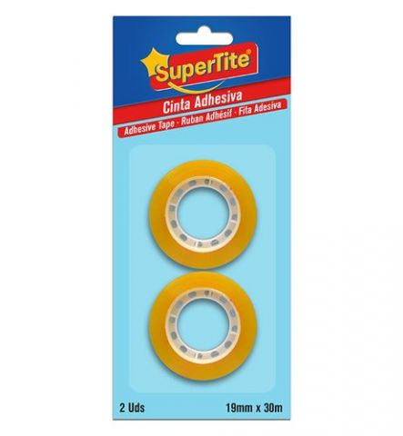 CINTA ADHESIVA SUPERTITE CARAMELO rollo 30x19 BLIS