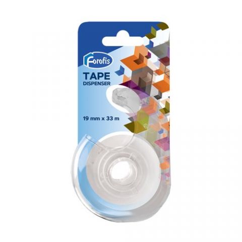 CINTA ADHESIVA FOROFIS TRANSPARENTE rollo 33x19 co