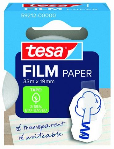 CINTA ADHESIVA TESA PAPEL rollo 33m x 19mm