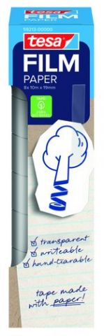 CINTA ADHESIVA TESA PAPEL rollo 10m x 19mm TORRE d