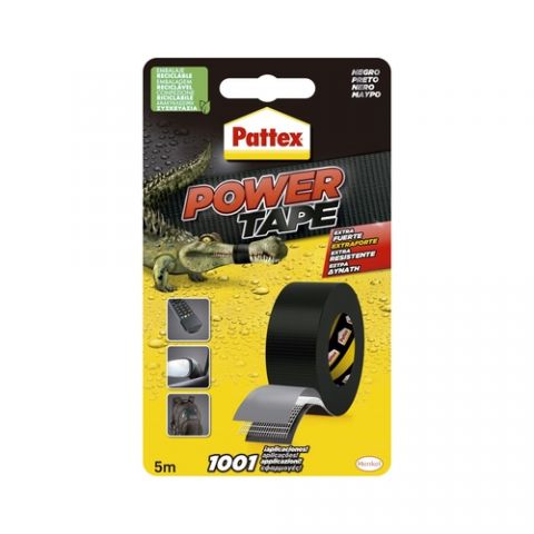 CINTA ADHESIVA PATTEX POWER TAPE 50 mm x 5 m. NEGR