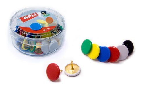 CHINCHETA APLI PLASTIF.COLOR Cj.50 SUR.