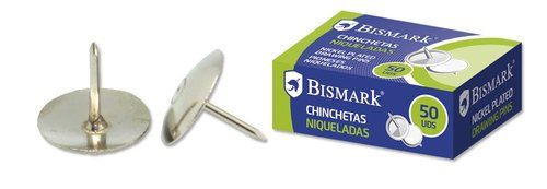 CHINCHETA BISMARK NIQUELADA CAJA de 50