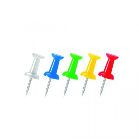 AGUJA SEÑALZ.PUSH-PIN FOROFIS C/100 SURT