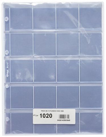 FUNDA para MONEDAS PARDO 20 ALOJAMIENTOS