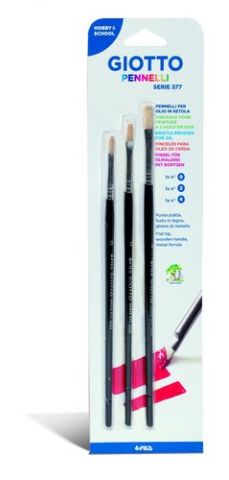 PINCEL GIOTTO 577 pelo CERDA BLISTER de 3 (Nº0-2-4