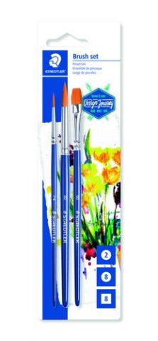 PINCEL STAEDTLER 989 ESCOLAR BLISTER de 3 (redondo