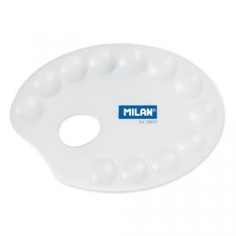 PALETA MILAN DE PLASTICO OVALADA 20x14 CM
