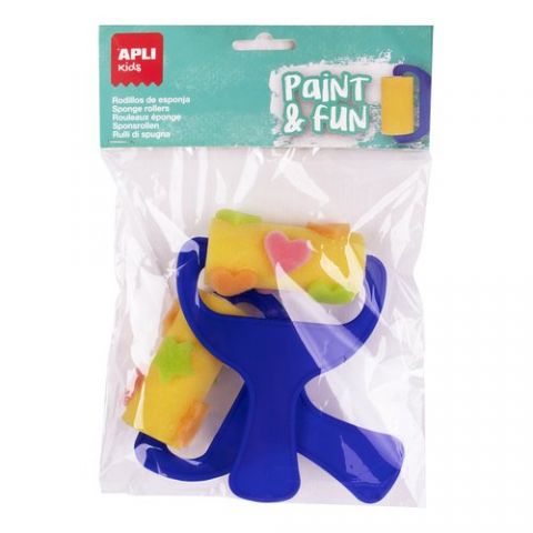 RODILLO de ESPONJA APLI para PINTURA BOLSA DE 2