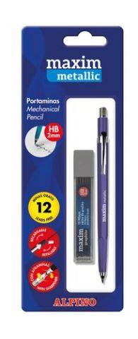 PORTAMINAS ALPINO MAXIM METALLIC 2,0 mm BLISTER co