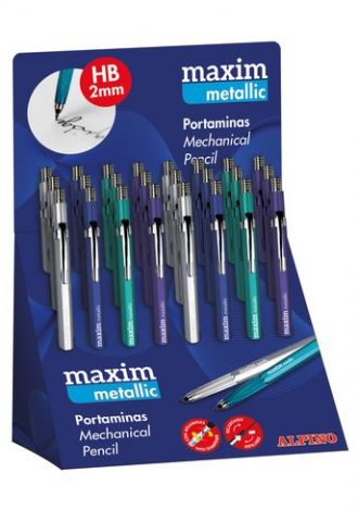 PORTAMINAS ALPINO MAXIM METALLIC 2,0 mm EXPOSITOR