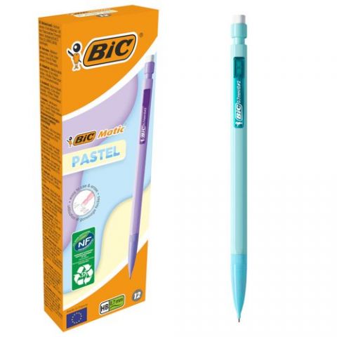PORTAMINAS BIC MATIC PASTEL 0,7 mm CAJA de 12 COLO