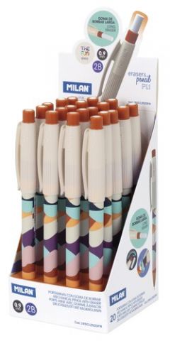 PORTAMINAS MILAN PL1 THE SUN 0,9 mm EXPOSITOR de 2