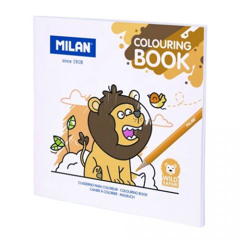 CUADERNO PARA COLOREAR MILAN 140g 20h WILD SAFARI