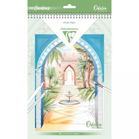 LIBRO DE COLOREAR CLAIREFONTAINE ODELIA A4 250g 20
