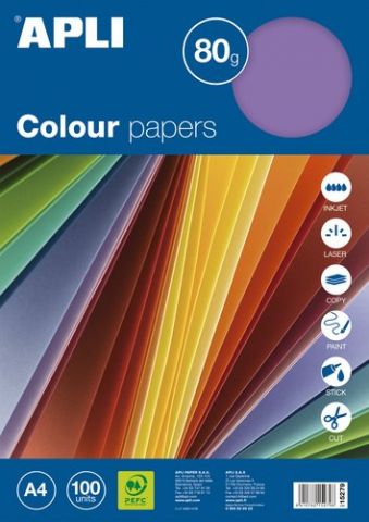 PAPEL COLOR A4 80g 100h SURTIDO INTENSO