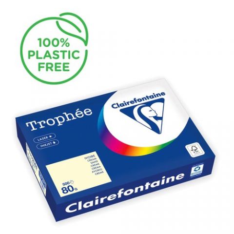 PAPEL COLOR A4 TROPHEE 80g 500h MARFIL