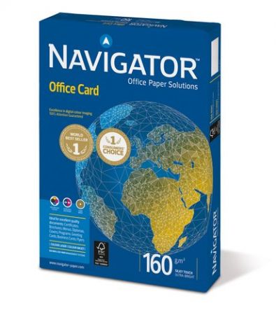 PAPEL A4 NAVIGATOR 160g 250h OFFICE CARD