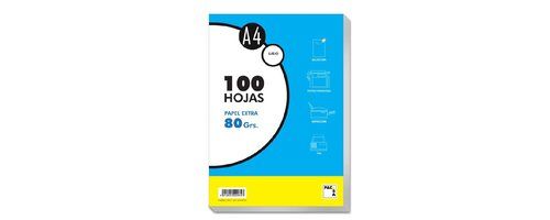 PAPEL PACSA A4 100h 80g LISO