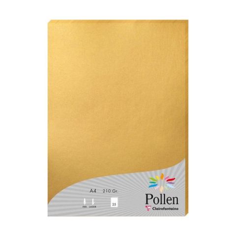 PAPEL CLAIREFONTAINE POLLEN A4 25h ORO
