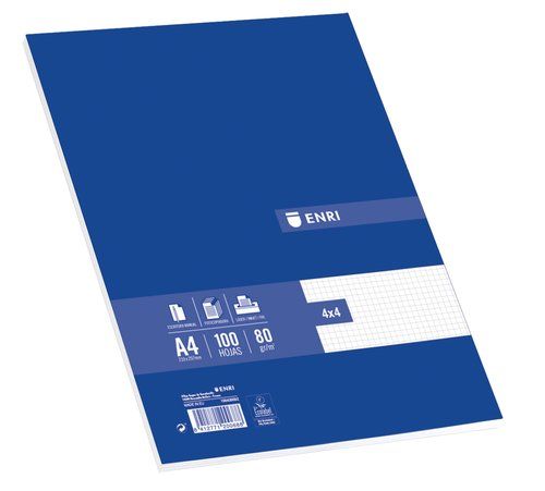 PAPEL A4 ENRI  80g 100h CUADRIC.4x4