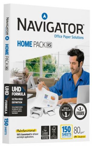 PAPEL A4 NAVIGATOR  80g 150h HOME PACK