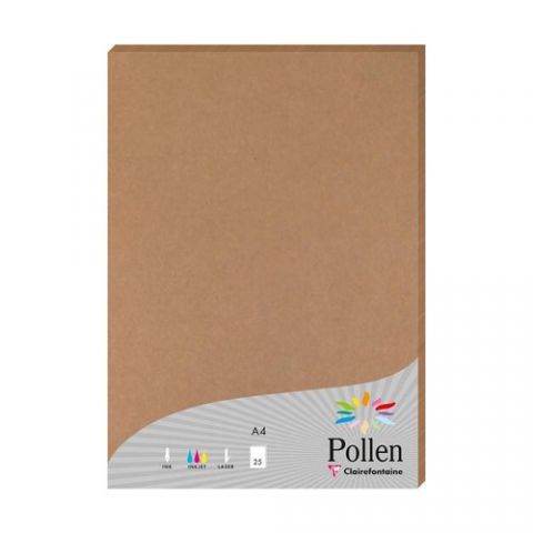 PAPEL CLAIREFONTAINE POLLEN A4 25h KRAFT