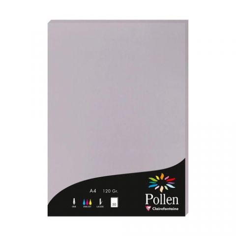PAPEL CLAIREFONTAINE POLLEN A4 50h GRIS