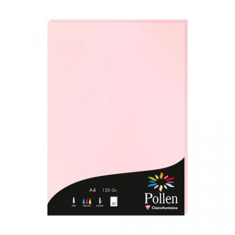PAPEL CLAIREFONTAINE POLLEN A4 50h ROSA