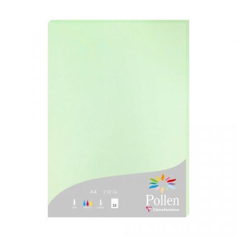 PAPEL CLAIREFONTAINE POLLEN A4 25h VERDE