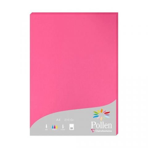 PAPEL CLAIREFONTAINE POLLEN A4 25h FUCSI