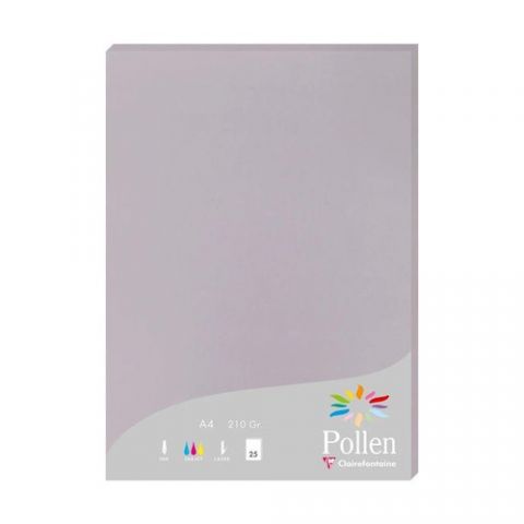 PAPEL CLAIREFONTAINE POLLEN A4 25h GRIS